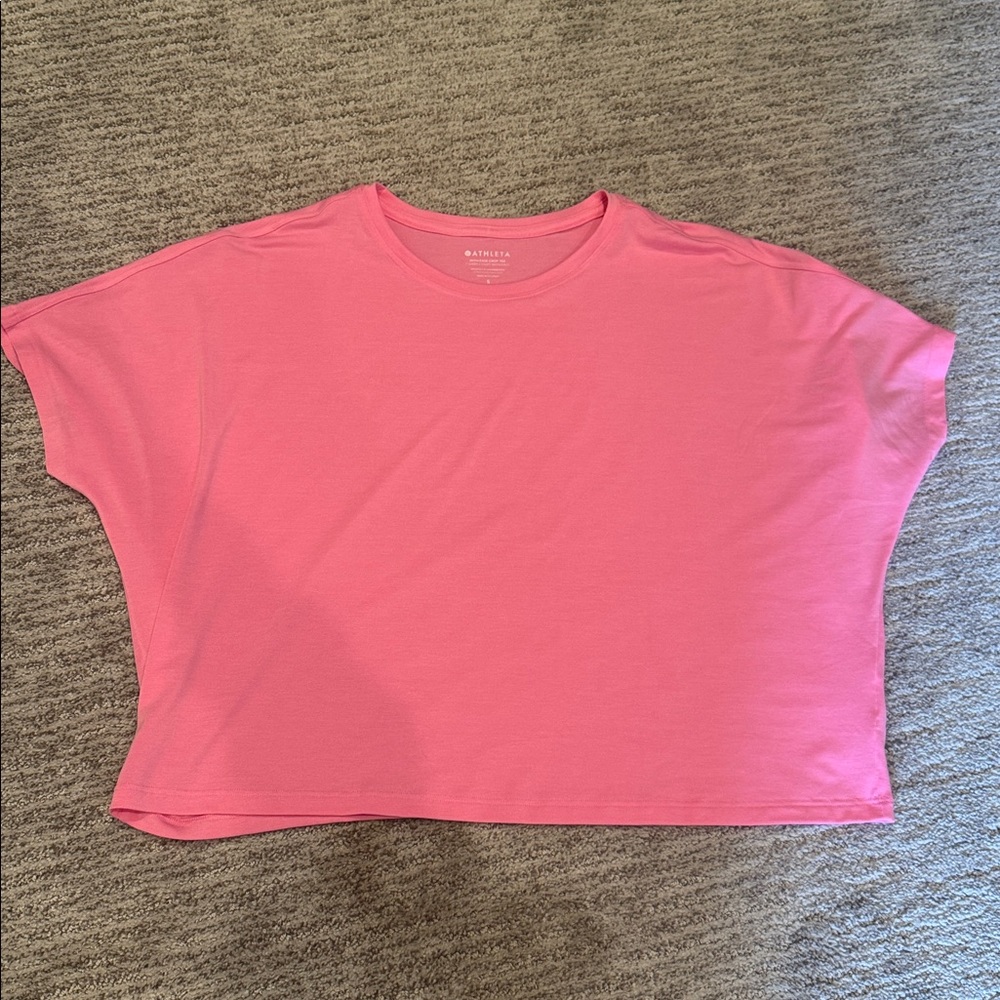 Athleta Pink Short Sleeve Tee